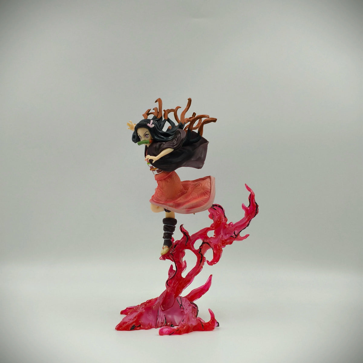 21cm 8.2 inch Anime Kamado Nezuko Action Figures Pvc Statue Desktop Ornamen Collection Statue Model Decoration Room Desk Toys Ch