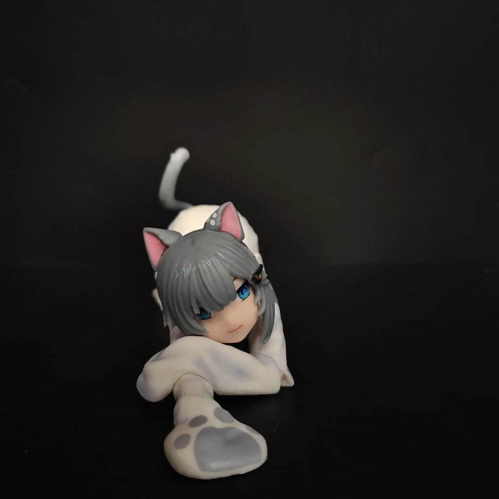 New Nachoneko Channel Anime Girl Figure Nachoneko Hennyano Action Figure Cute Cat Kanako Figurine Collectible Model Doll Toys