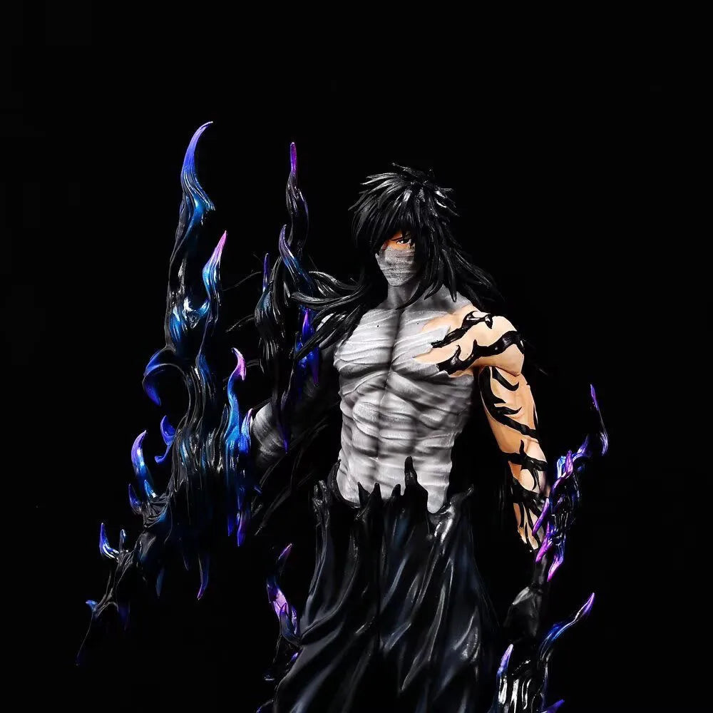 31-33cm Bleach Ichigo Figure Hollow White Horned & Mugetsu Form Pvc Anime Peripheral Desktop Decor Collectible Statue Fan Gift