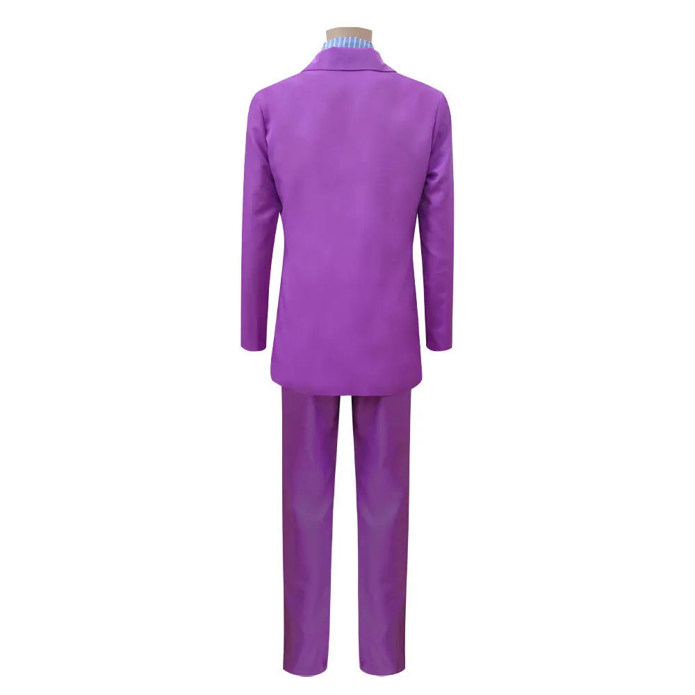 JoJo's Bizarre Adventure Kira Yoshikage Suits Coat Shirt Pants&Tie Men Anime Cos Outfit For Halloween Carnival Party Cos Costume