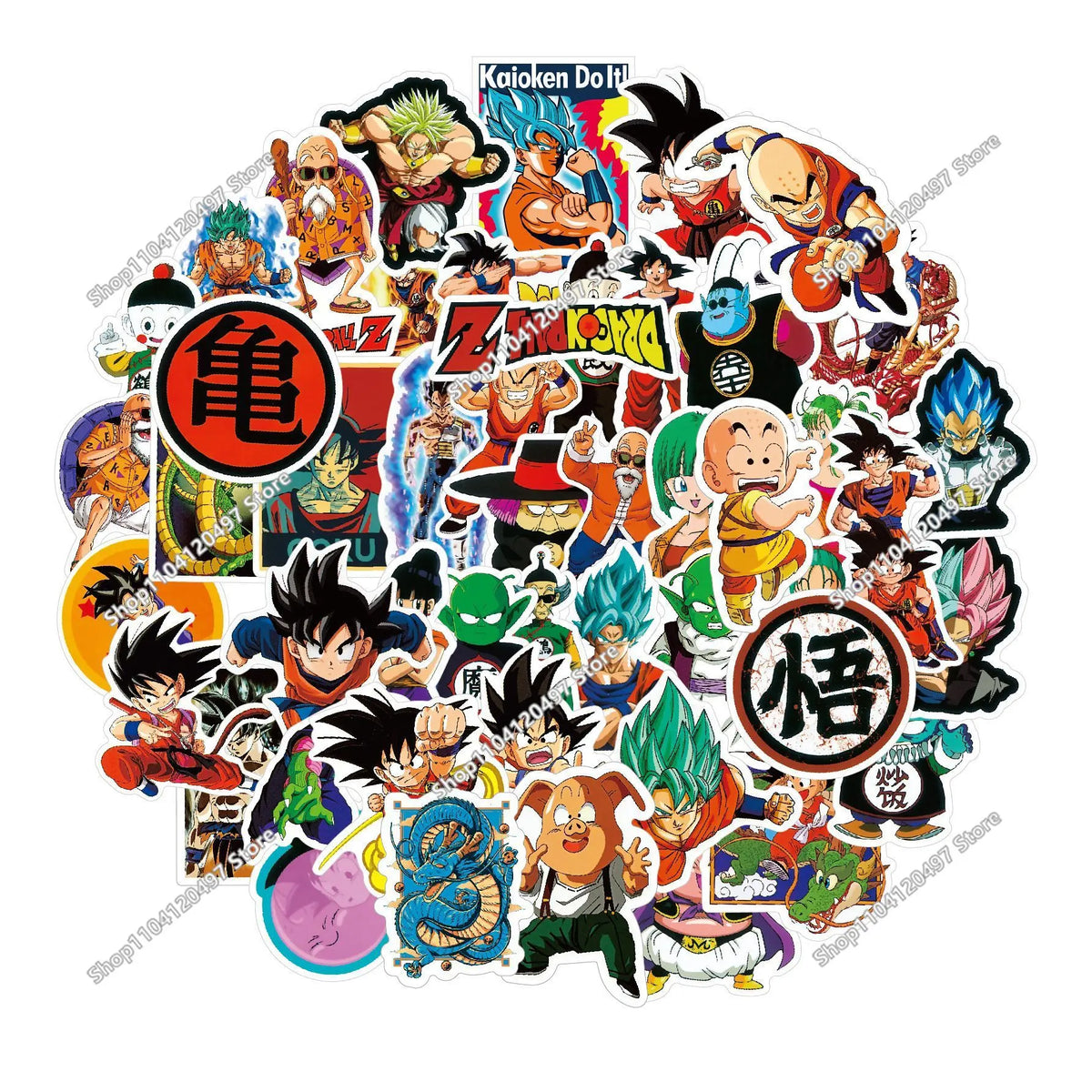 Anime Dragon Ball Keychain Fashion Jewelry Son Goku Vegeta Piccolo Crystal Ball Resin Action Figures PVC Key Ring Bag Pendant