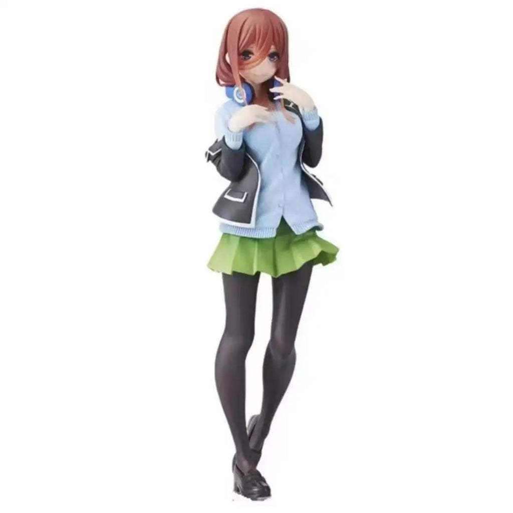 Anime The Quintessential Quintuplets Figure Miku Nakano Figuras Ichika Nino Yotsuba Itsuki School Uniform PVC Toys for Gift