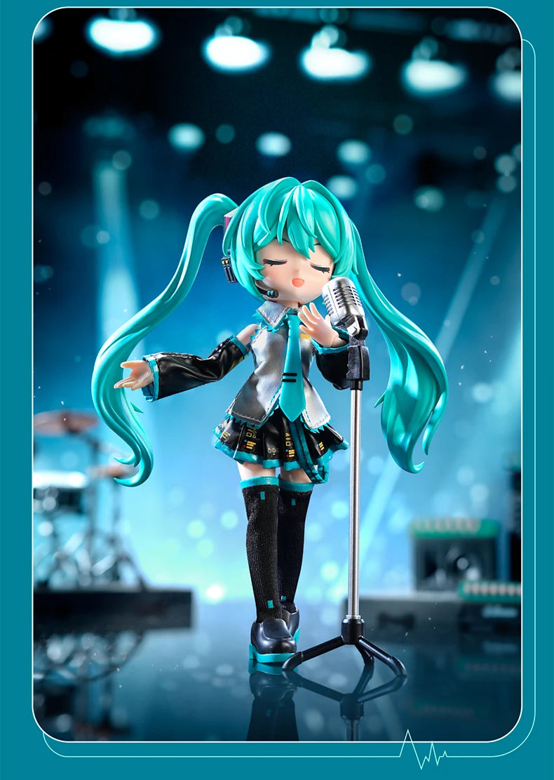 Blokees Hatsune Miku Action Figure DIY Joint Mobility Anime Assembly Figurine Toy Cartoon Doll Collection Figures Christmas Gift