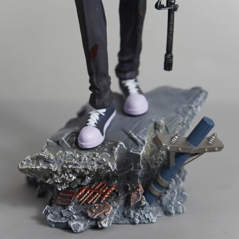 30cm Anime Gun Devil Aki Hayakawa Action Figures Pvc Standard Version Model Desktop Ornament Toys Periphery Collectble Gifts