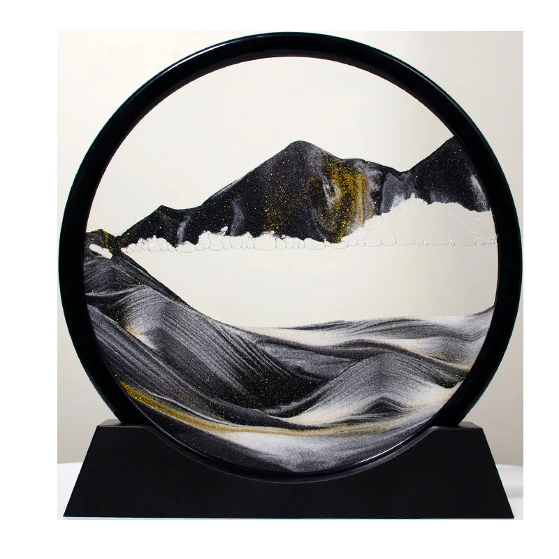 3d Quicksand Painting Desktop Ornaments Home Living Room Decoration Ecological Quicksand Painting Craft Decorations