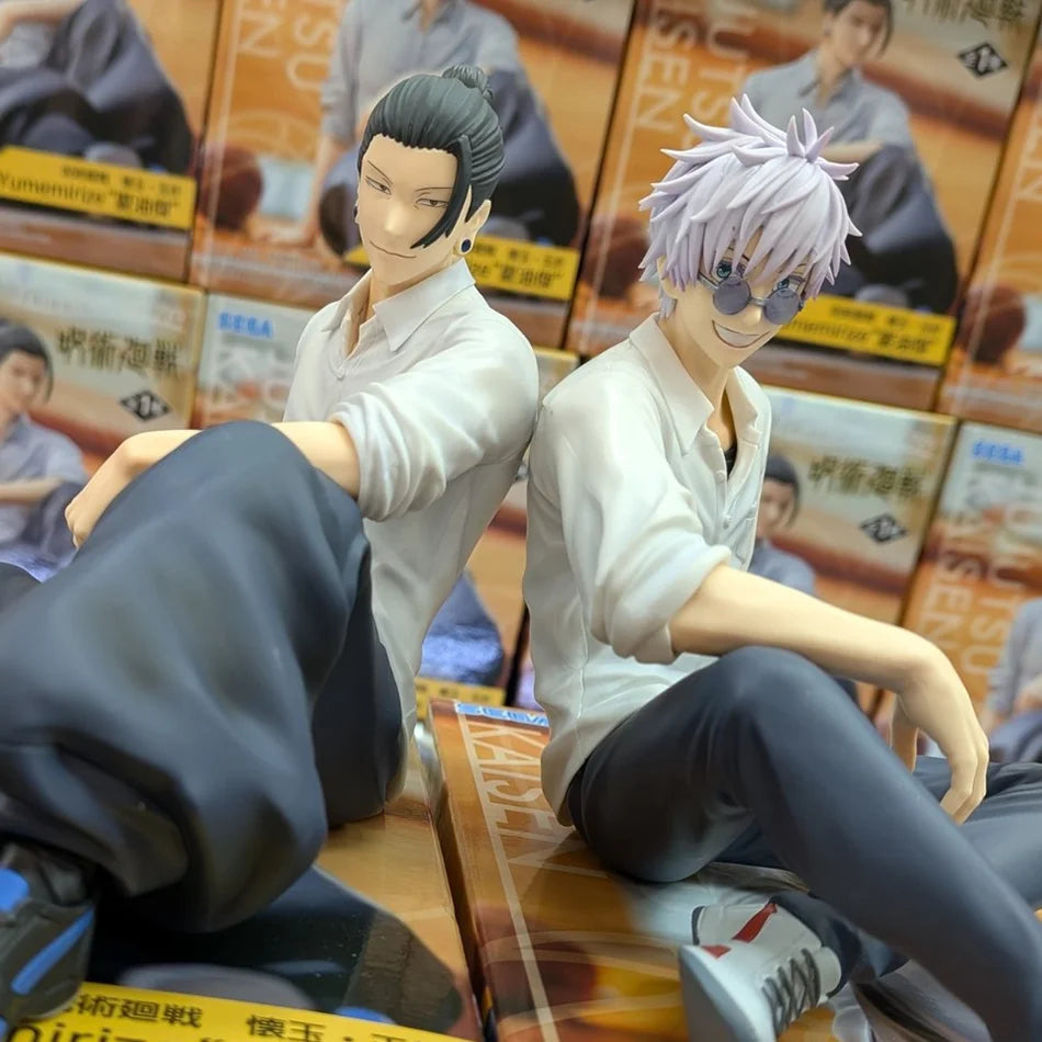 Anime Jujutsu Kaisen Figure Gojo Satoru Action Figure Noodle Stopper Doll Geto Suguru Statue 14cm PVC Model Yumemirize Toys