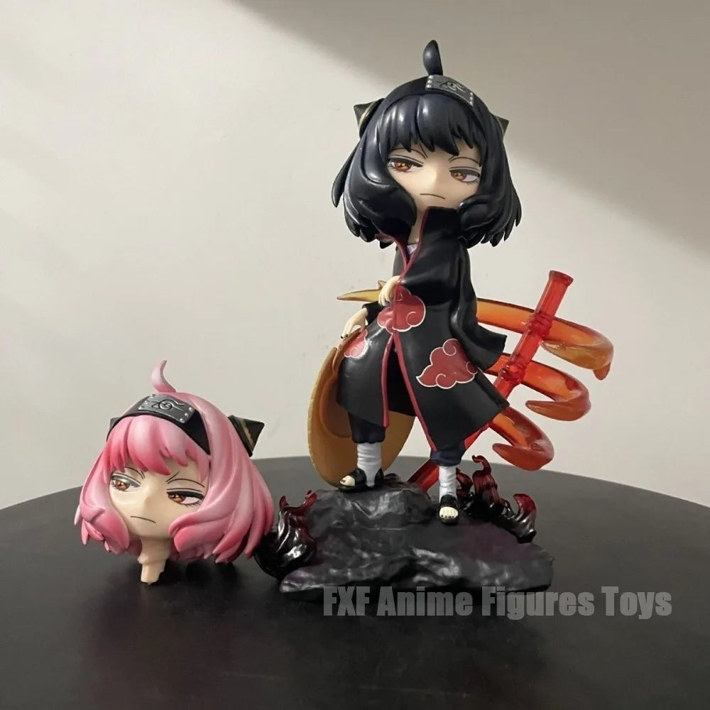 7.48in/19cm Anime Figure Anya Forger Cosplay Uchiha Itachi Action Figures Pvc Statue Collection Model Toys Gifts