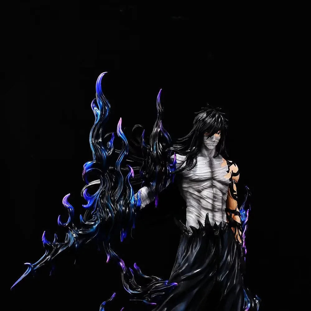 31-33cm Bleach Ichigo Figure Hollow White Horned & Mugetsu Form Pvc Anime Peripheral Desktop Decor Collectible Statue Fan Gift