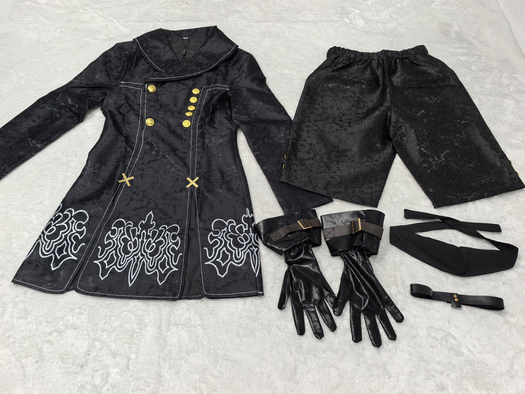 Anime Nier Automata Cosplay 9S Yorha 2B Cosplay Suit Male Women Outfit Wig Disguise Costume Plus Size Fancy Party Black Dress