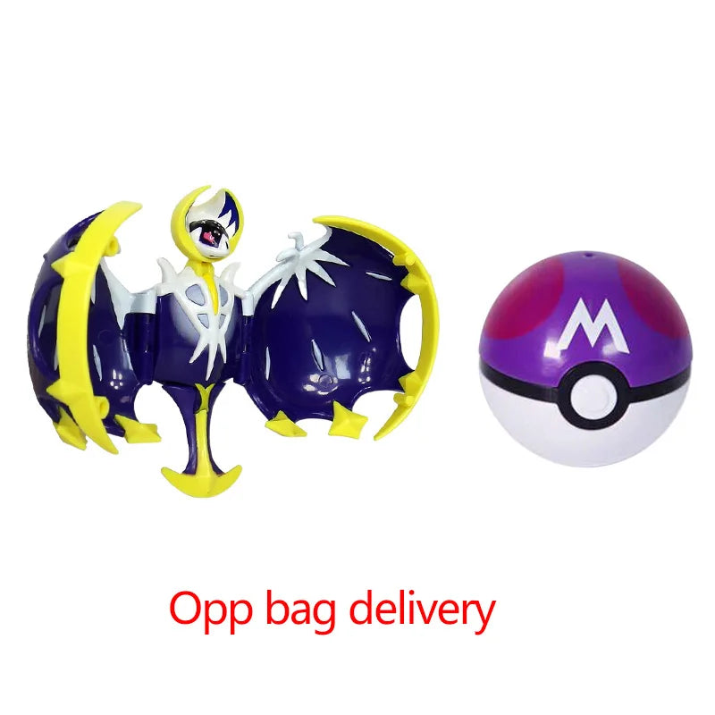 Deform Pokemon Pokeball Greninja Lucario Ball Action Figure Toy Set Mew Pikachu Dragonite Snorlax Venusaur Blastoise Elf Monster