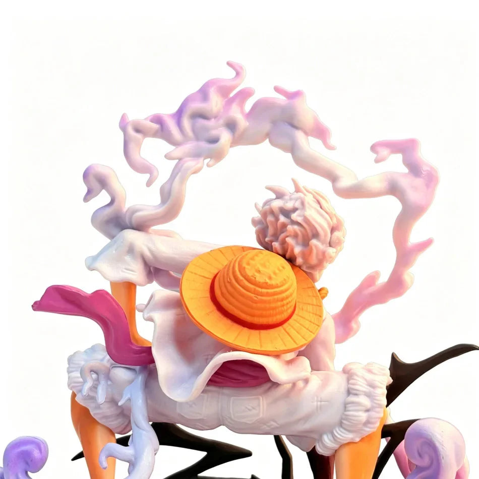 15OCM ONE PIECE GK Second Gear Nika Luffy Squat Slamming Ground Figure Anime Collectible Ornament pvc Bandai
