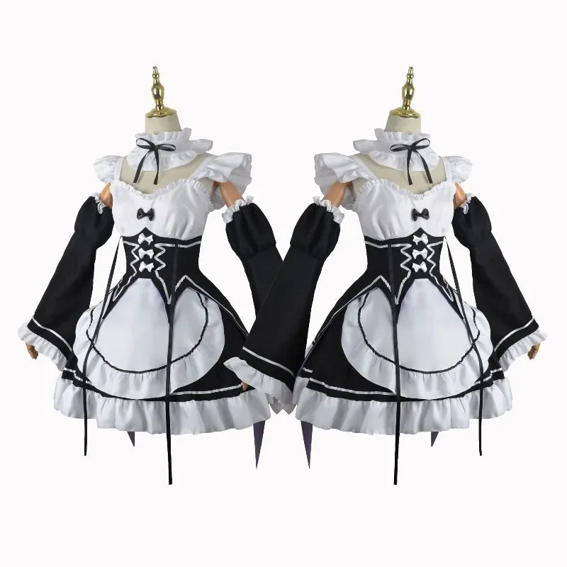 2026 Cosplay Costume Anime Re Life in A Different World From Zero Cos Dress Maid Outtift Full Set Women Christmas Halloween