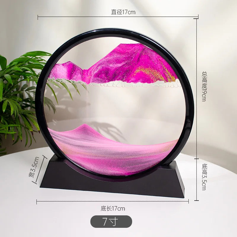 3d Quicksand Painting Desktop Ornaments Home Living Room Decoration Ecological Quicksand Painting Craft Decorations
