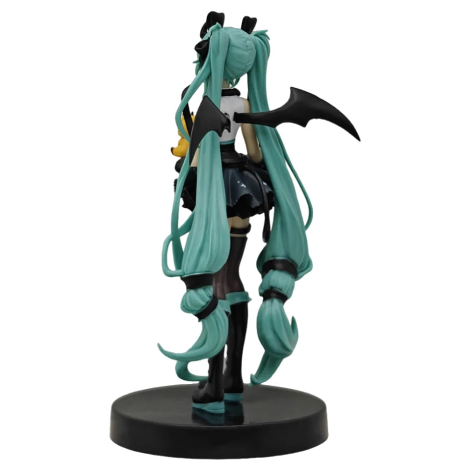 21CM Hatsune Miku X Cinnamoroll Raccoon Demon Kuromi Kawaii Anime Peripheral Figure PVC Action Figure Model Doll Toy Gift