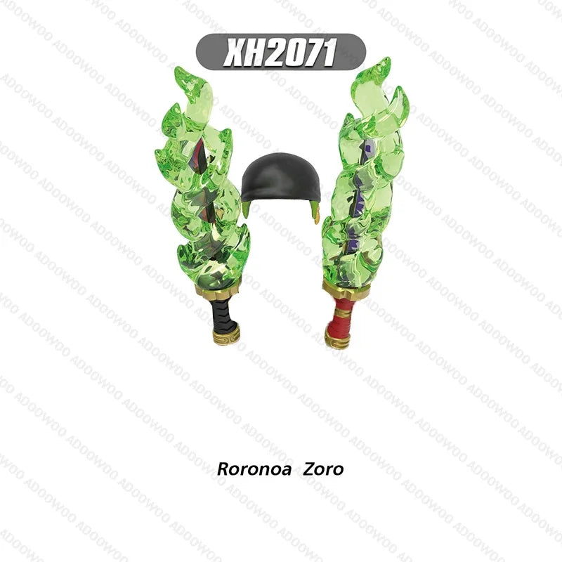 XH2030-XH2077 Japanese Anime Series Cartoon Building Block Figure Luffy Zoro Joba Mini Action Combination Desktop Accessory Toy