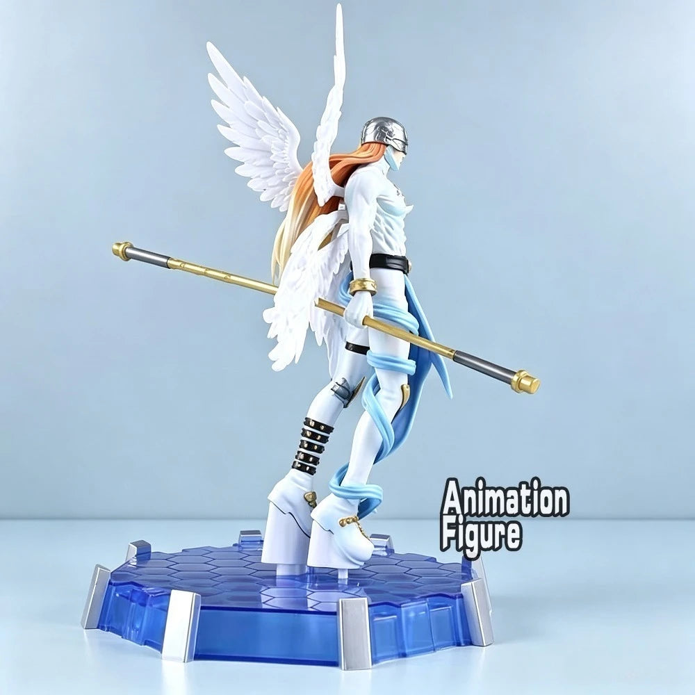 26cm/10.24in Anime Digimon Adventure Figure Angemon Angewomon Action Figures Pvc Statue Ornamen Collection Model Toys Gifts
