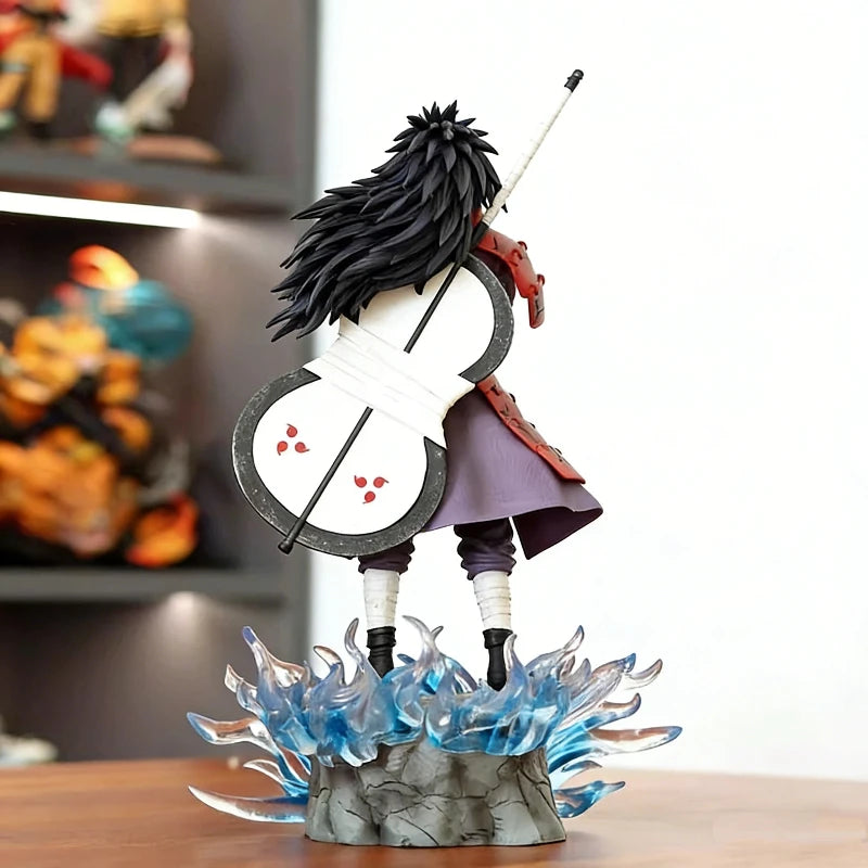 In Stock 25cm 42cm Anime Naruto GK Uchiha Madara CW Gatekeeper Ver LED Light Up PVC Figure Collectible Statue Model Toy Desktop