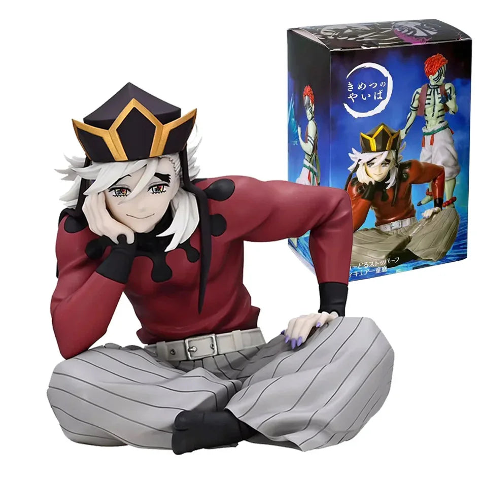 Bandai Anime Demon Slayer Figure Model Juuni Kitsuki Akaza Battle Figure Kimetsu No Yaiba Desktop Decoration Collection Gift