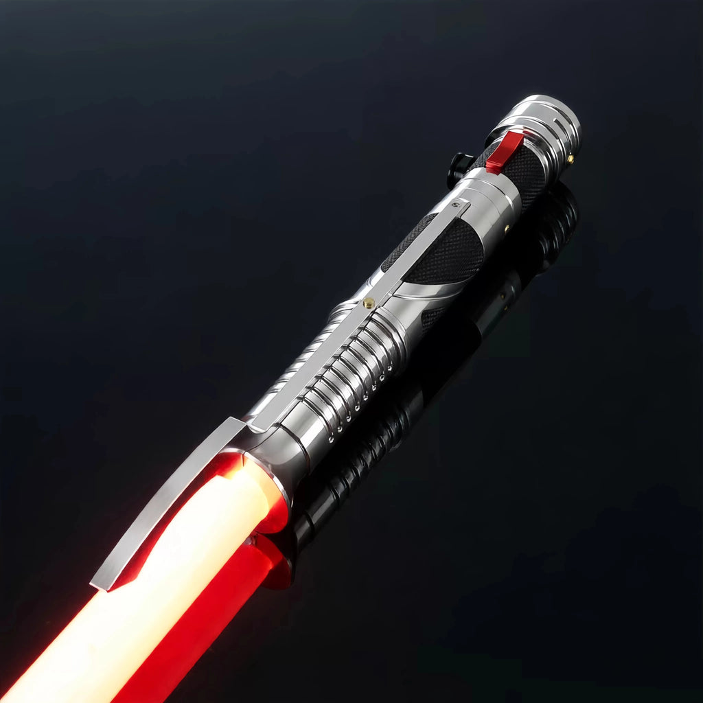 JS Upgraded RGB3.0 DK Lightsaber, Metal Hilt, Smooth Swing, Flash on Impact, Heavy Dueling Lightsaber, Cosplay Toy