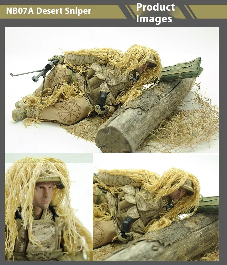 1/6 12-Inch NB07 NB08 Male Soldier Articulated Action Figure Multi-Piece Plastic Collectible Sniper With Barrett Military Models
