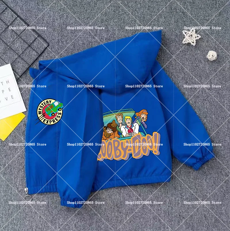 Scooby-Doo Coat Windbreaker Zipper Clothes Breathable Soft Hooded Game Cartoon Anime Figure Spring Autumn Jacket Birthday Gift