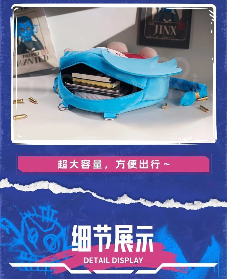 【Official】Jinx Cosplay Bag Anime Arcane Cosplay WakuWaku LOL  Jinx Cosplay Itabag Christmas LOL Jinx Merch