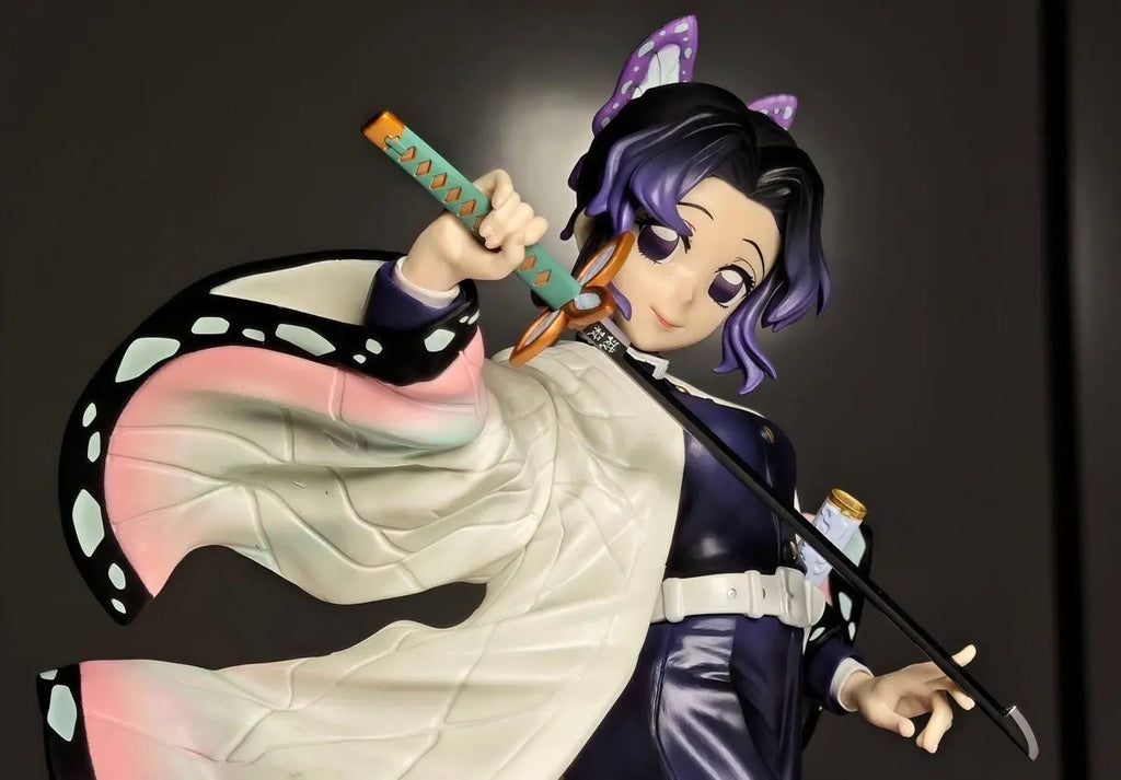New 18cm Demon Slayer Shinobu Kochou Collectible Anime Figure Pvc Statue Desktop Decoration For Adult Collectors Fans