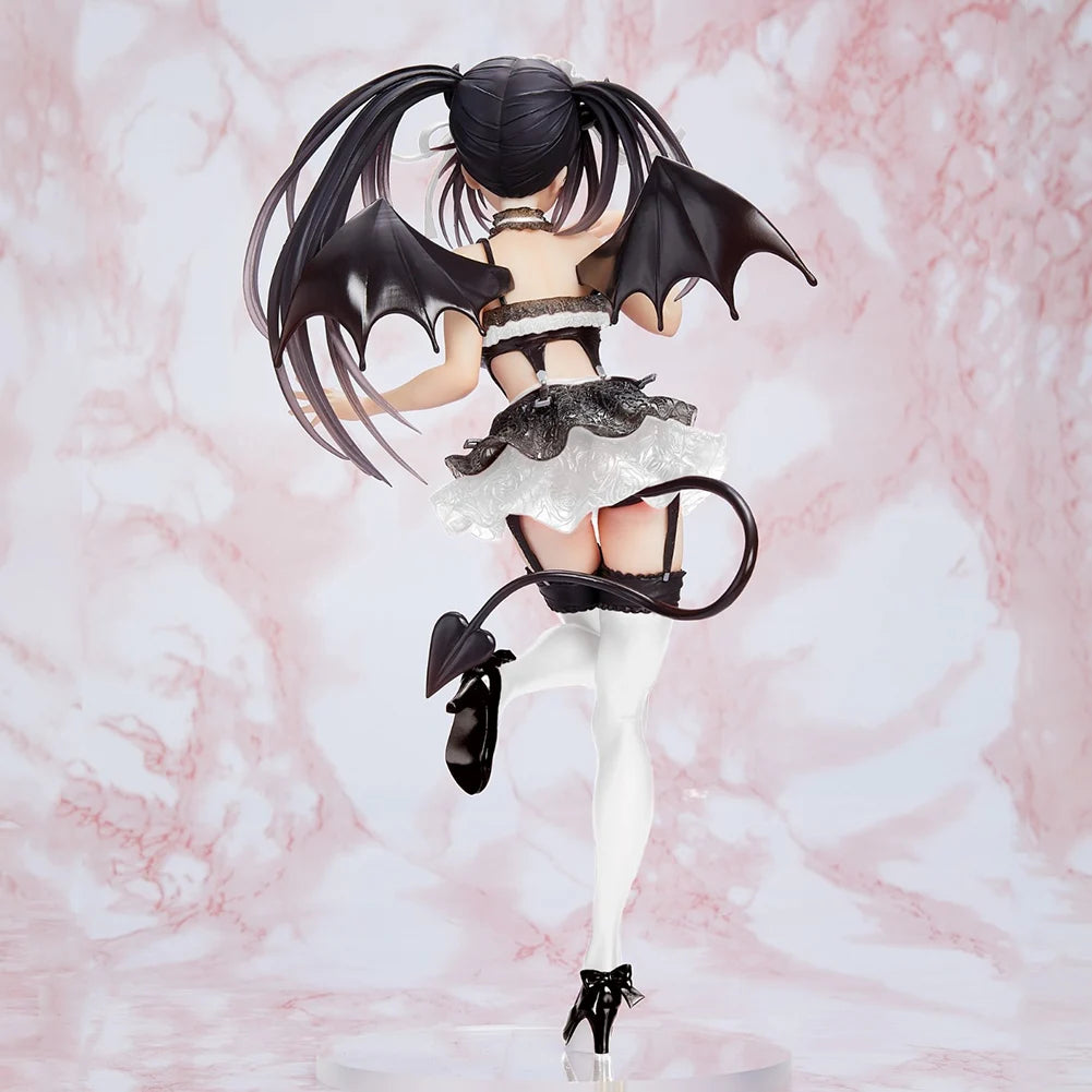 Anime Tokisaki Kurumi Figure Tokisaki Kurumi Action Figures PVC Model Cute Girl Toys Pink Devil Tokisaki Kurumi Figurine 20cm