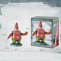 New Patrick Mechanical Style Model 360° Waist Rotation SpongeBob Series Collection of Ornaments PVC Large Figure Toy Gifts