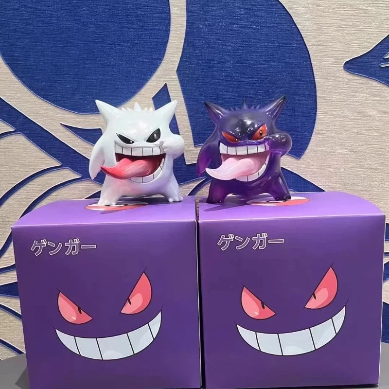 9cm Pokemon Kawaii Funny Gengar Tongue Out Action Figure Pocket Monsters Collect Doll Anime Model Toy Car Ornament Surprise Gift
