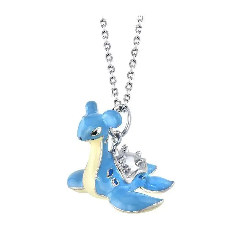 New Pokemon Espeon Snorlax Gengar Mewtwo Necklace Couple Accessories Anime Peripherals Fashion Cartoon Niche Light Luxury Gifts