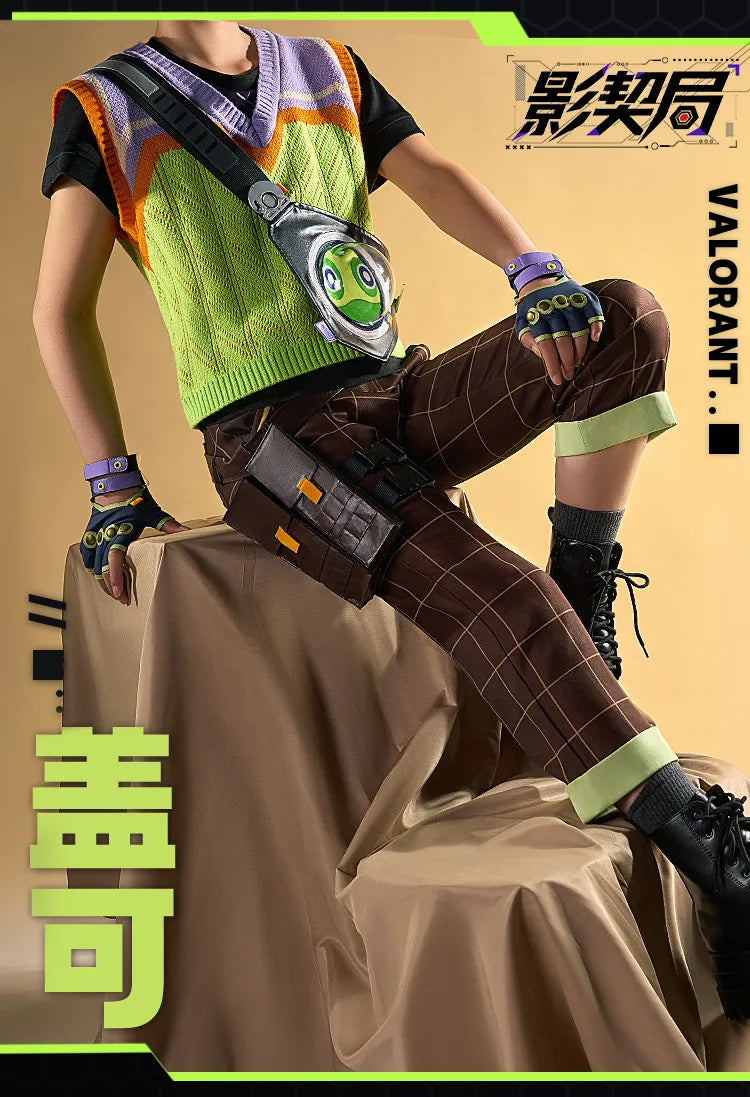 Valorant Gekko Cosplay Costume Anime Game Outfit Full Set DreamCos