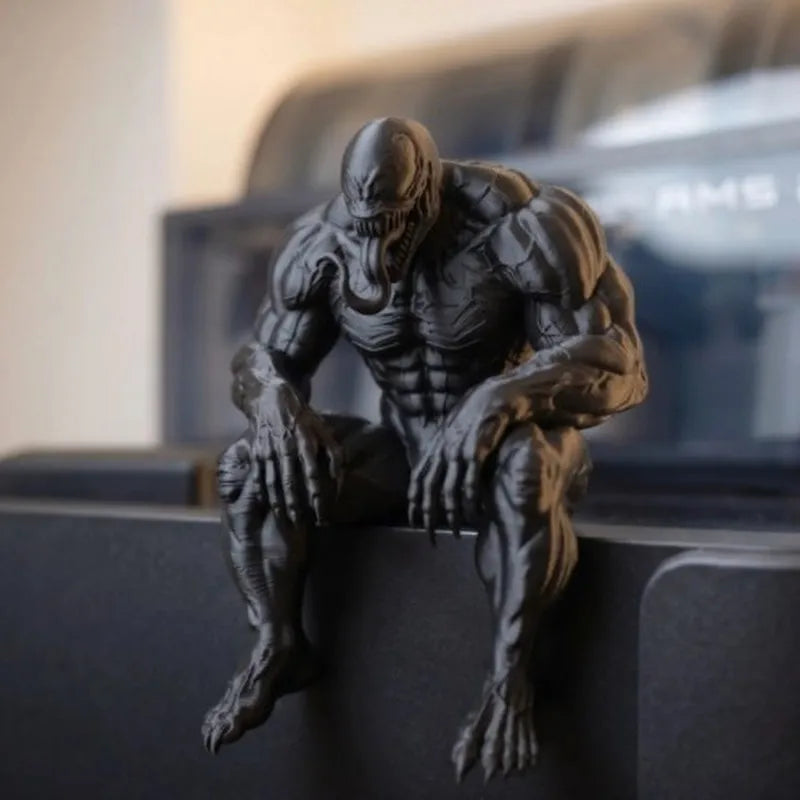 Spider Man Batman Sitting Posture Anime Figure Statue Statue Collection Model Toy Car Desktop Ornament Collect Toy Gift