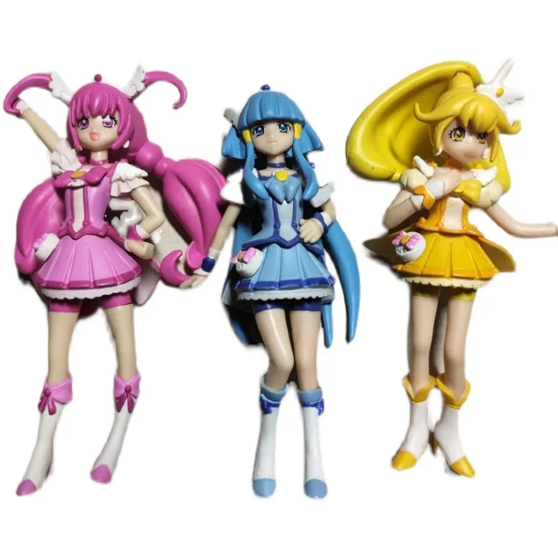 Bandai Genuine Anime Figures Pretty Cure Happy Beauty Peace Collection Ornaments Action Figures Model Toy Doll Gift