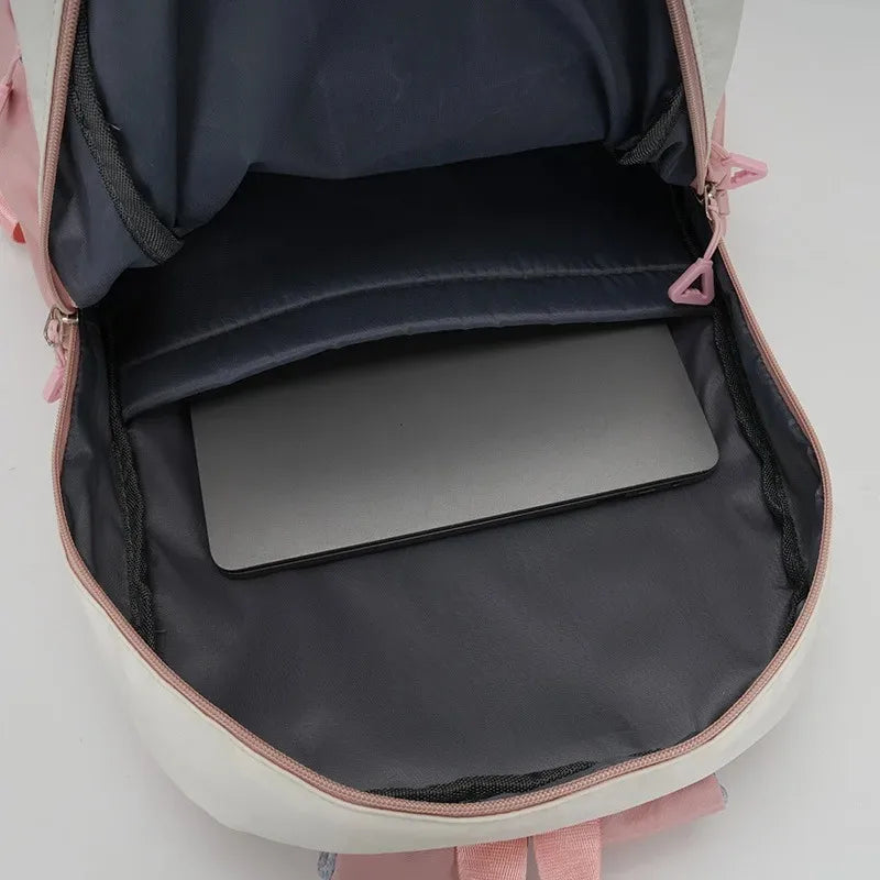 2 Pcs PAW Patrols Bookbag Anime Print Backpack Student Large Capacity Schoolbag Chase Skye Portable Knapsacks New Semester Gifts