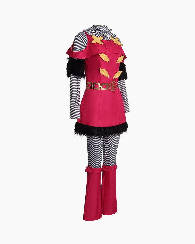 Hot Pants Cosplay Costumes Uniform Ainme JOJO Rose Red Dress Role Play Halloween Carnival Party Dressing For Women Clothing