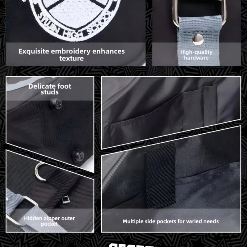 Game Amamiya Ren Joker Syujin High School Cospaly Student JK Uniform Shoulder Bag Travel Black Handbag Accessory