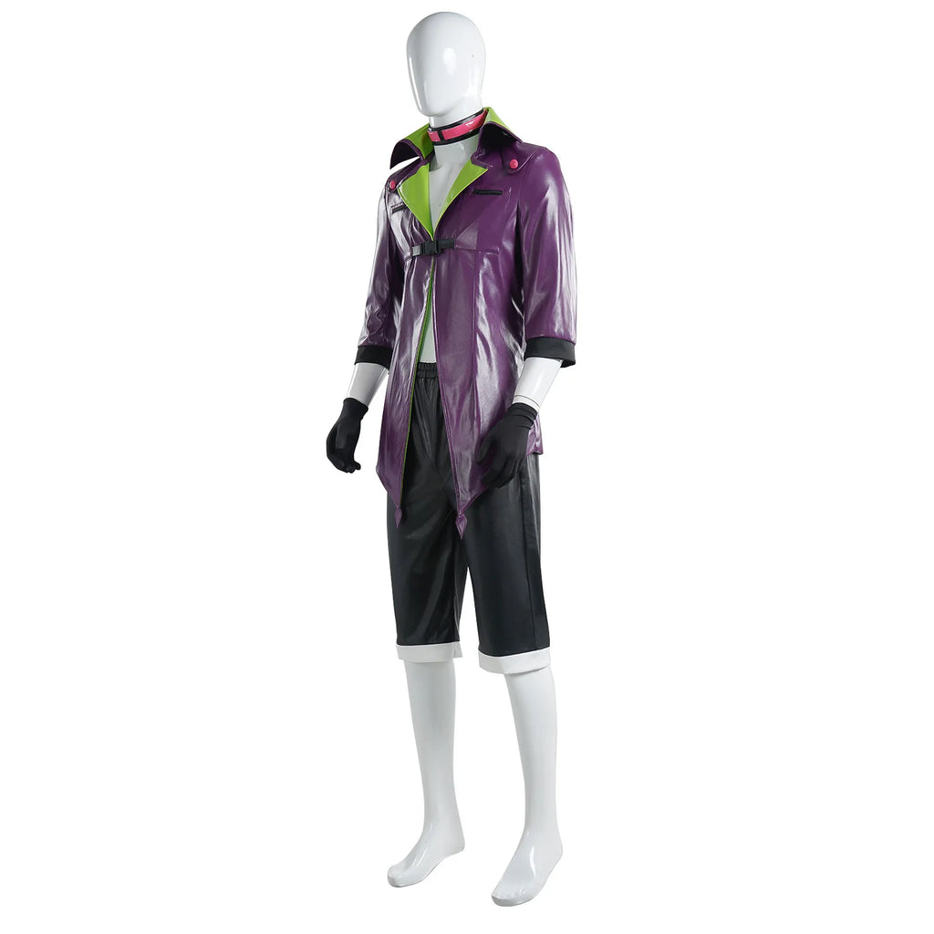 4PCS Jieke Cosplay Halloween Book Week Harley Fancy Cosplay Villain Criminal Costume Squad Quinn Monster Jacket Pants Adult