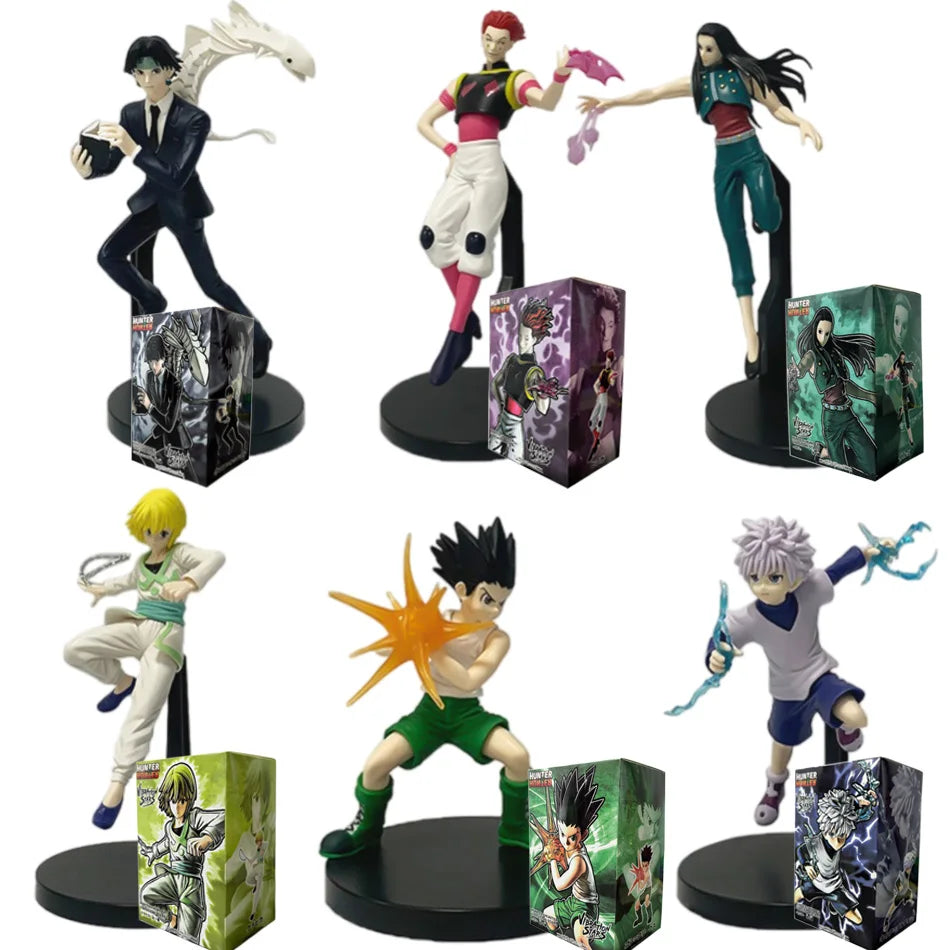 Anime HUNTER×HUNTER Killua Zoldyck GON·FREECSS Chrollo Lucilfer Figure PVC Model Collection Ornament Toy Doll Gifts In Stock