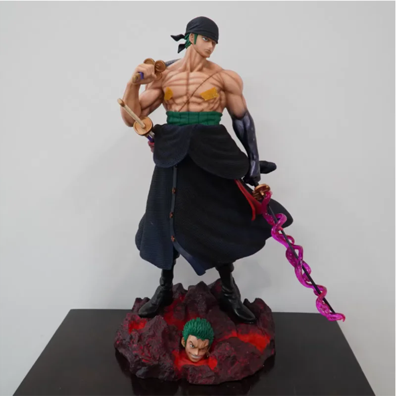 Jt Statue One Piece Full Range Th Enraged Zoro Anime Figure Figure Pvc Statue Collection Model Room Decoration Christmas Gifts