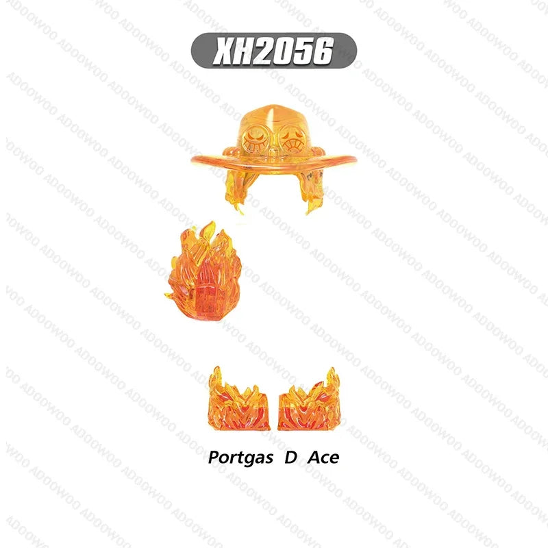 XH2030-XH2077 Japanese Anime Series Cartoon Building Block Figure Luffy Zoro Joba Mini Action Combination Desktop Accessory Toy
