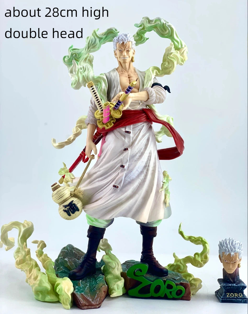 New Product In Stock Piece Zoro Sanji Anime Action Figure Statue Model Desktop Ornament Collectible Toy Surprise Gifts For Fans