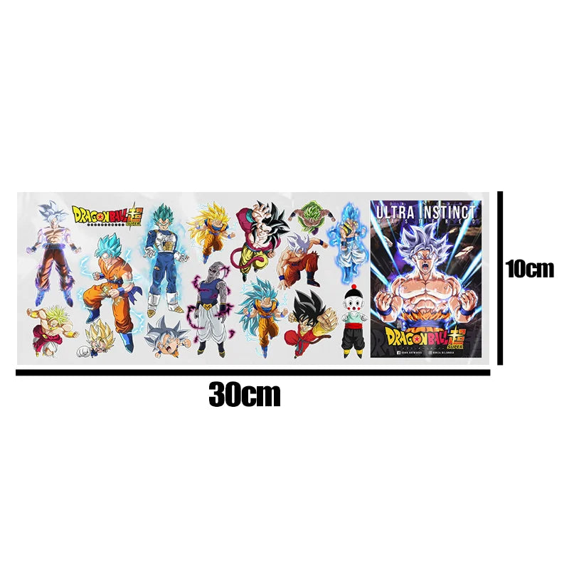 Son Goku Cartoon Transfer Sticker Anime Dragon Ball Permanent UV DTF Sticker Waterdichte DIY Sticker Water Cup Decorate