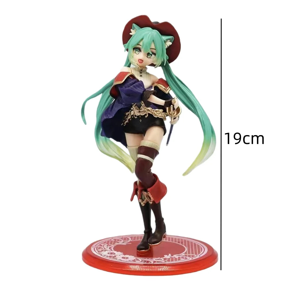 Hatsune Miku Figure Anime Girl Model Desktop Decor Collectible Doll Gift for Fans Future Vocaloid Statue Japanese Kawaii Otaku