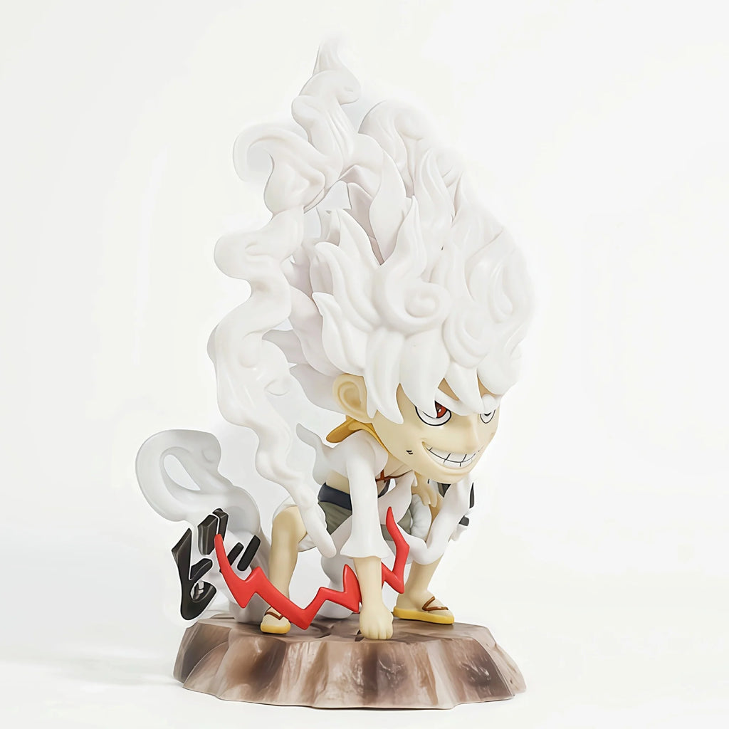 15OCM ONE PIECE GK Second Gear Nika Luffy Squat Slamming Ground Figure Anime Collectible Ornament pvc Bandai