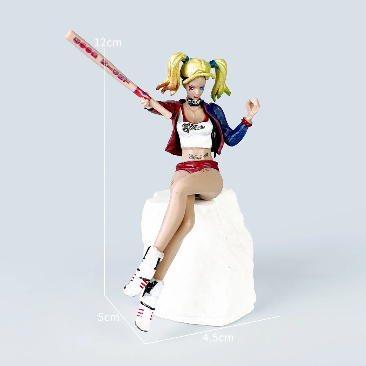 Joker & Harley Quinn PVC Sitting Exquisite Figure, Desktop & Car Decoration Ornament, Birthday & Holiday Gift