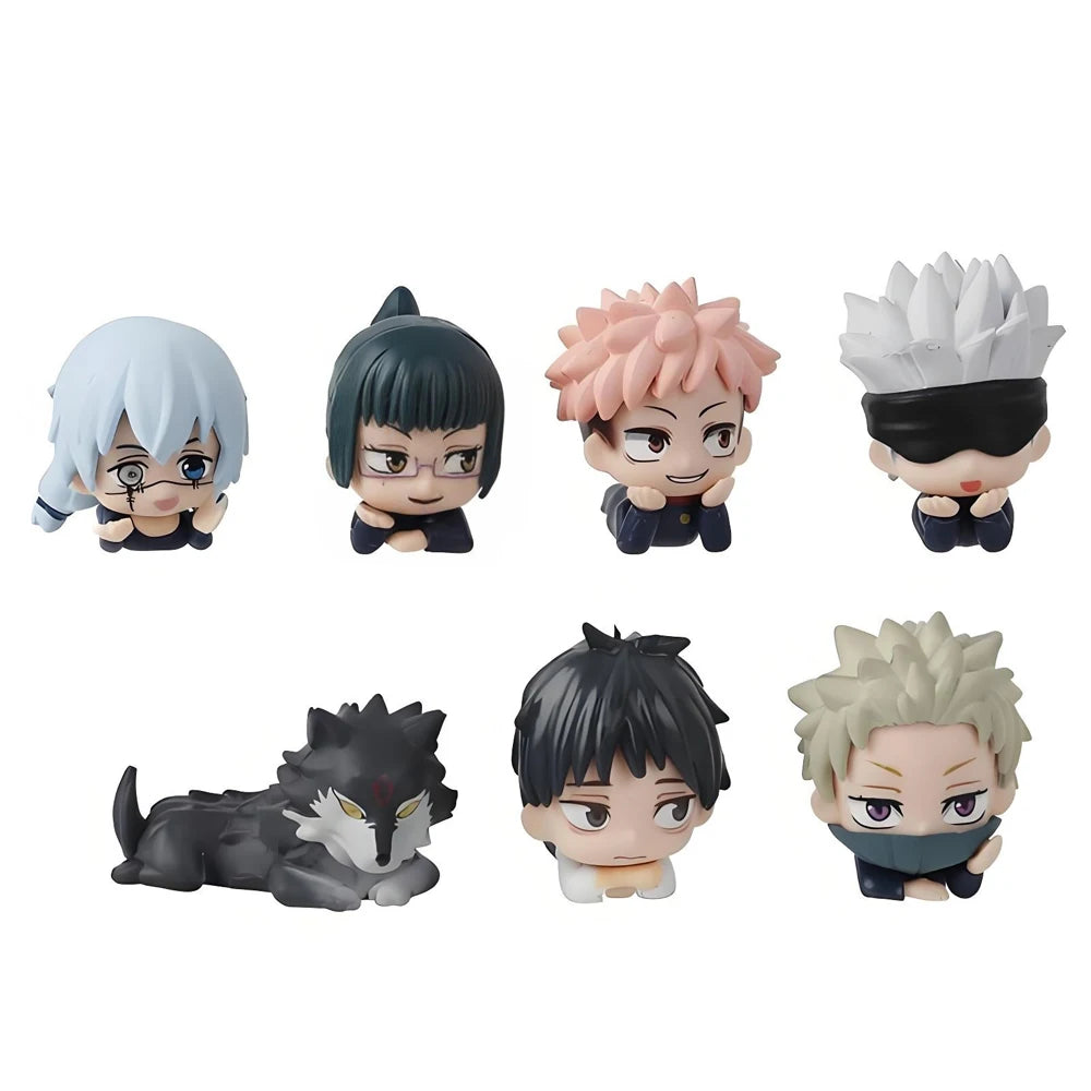 14pcs Anime 7pcs  Jujutsu Kaisen Satoru Kugisaki Sukuna Geto Suguru Gojo Itadori Yuji Megumi Figure Cute Toys Collection Model