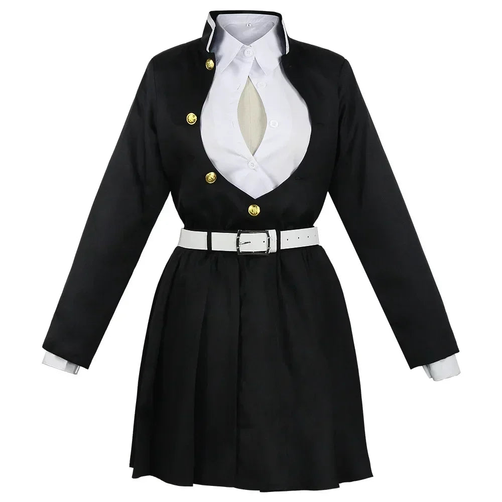 Adult Kids Anime Kimono Kanroji Mitsuri Cosplay Costume Kisatsutai Sexy Women Halloween Clothes
