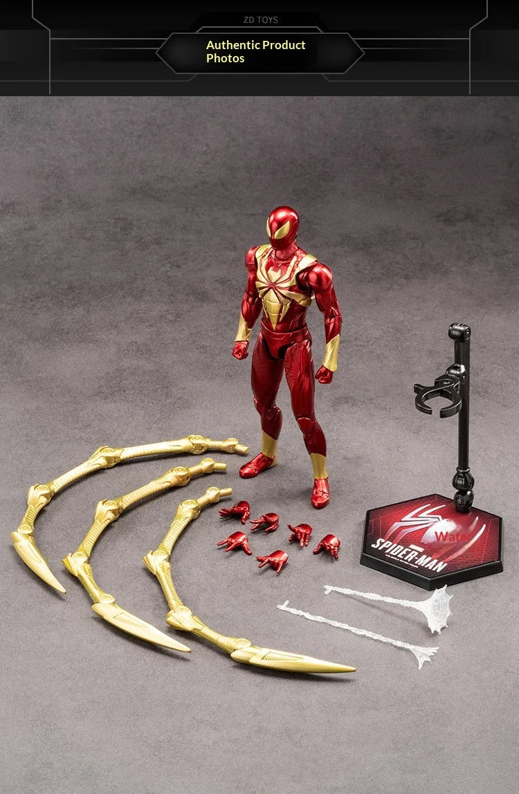 Zd Toys Marvel Spider Man Action Figure Ps4 Game Version Full Articulated Collectible Model For Display