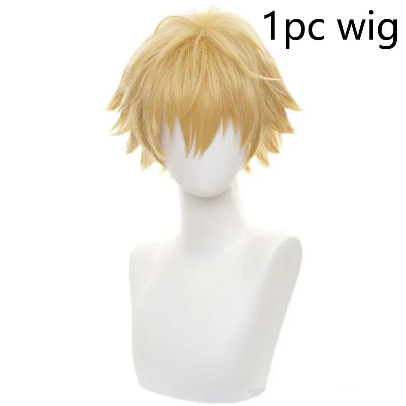 Anime Denji Hayakawa Aki Cosplay Chainsaw Man Cosplay Costumes Denji Hayakawa Aki Uniform Suit Wig Halloween Party Cos Adult Men